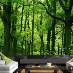 Lush Green Forest Wallpaper